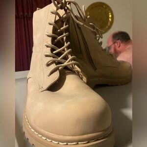 Worn Once Torrid Combat Boots Tan size 9WW